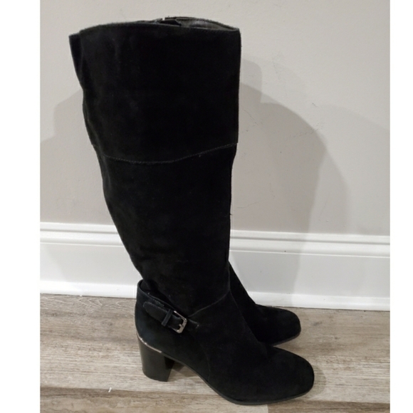 Bandolino Ollia Suede Block Boot SZ 10 - Picture 6 of 8